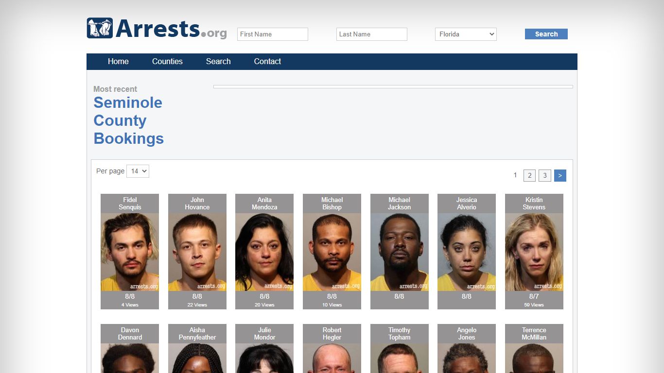 Seminole County Arrests and Inmate Search